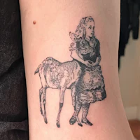 alice in wonderland tattoo